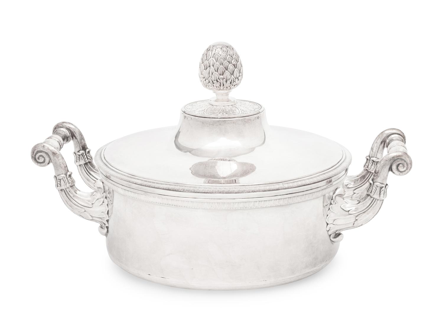 A French Silver-Plate Covered Entree Dish