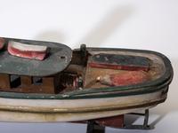 A Painted Wood Model of the Tugboat Maggie