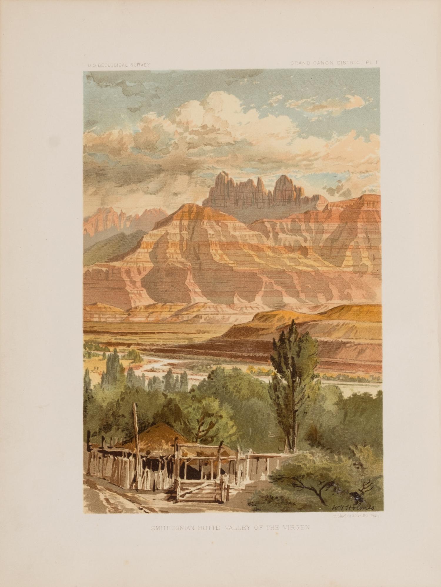 [Americana] Dutton, Clarence Edward. Tertiary History of the Grand Canon District