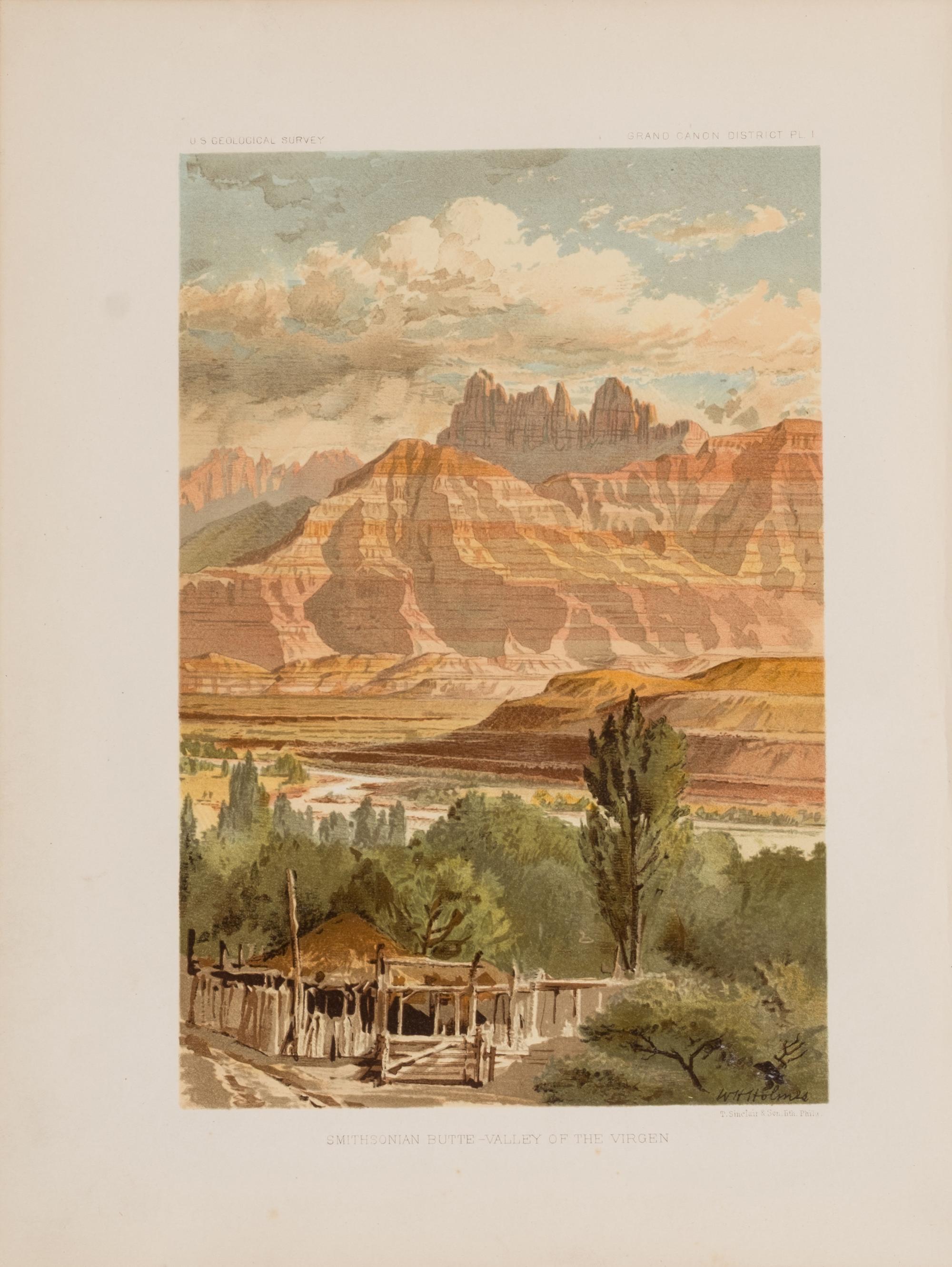 [Americana] Dutton, Clarence Edward. Tertiary History of the Grand Canon District