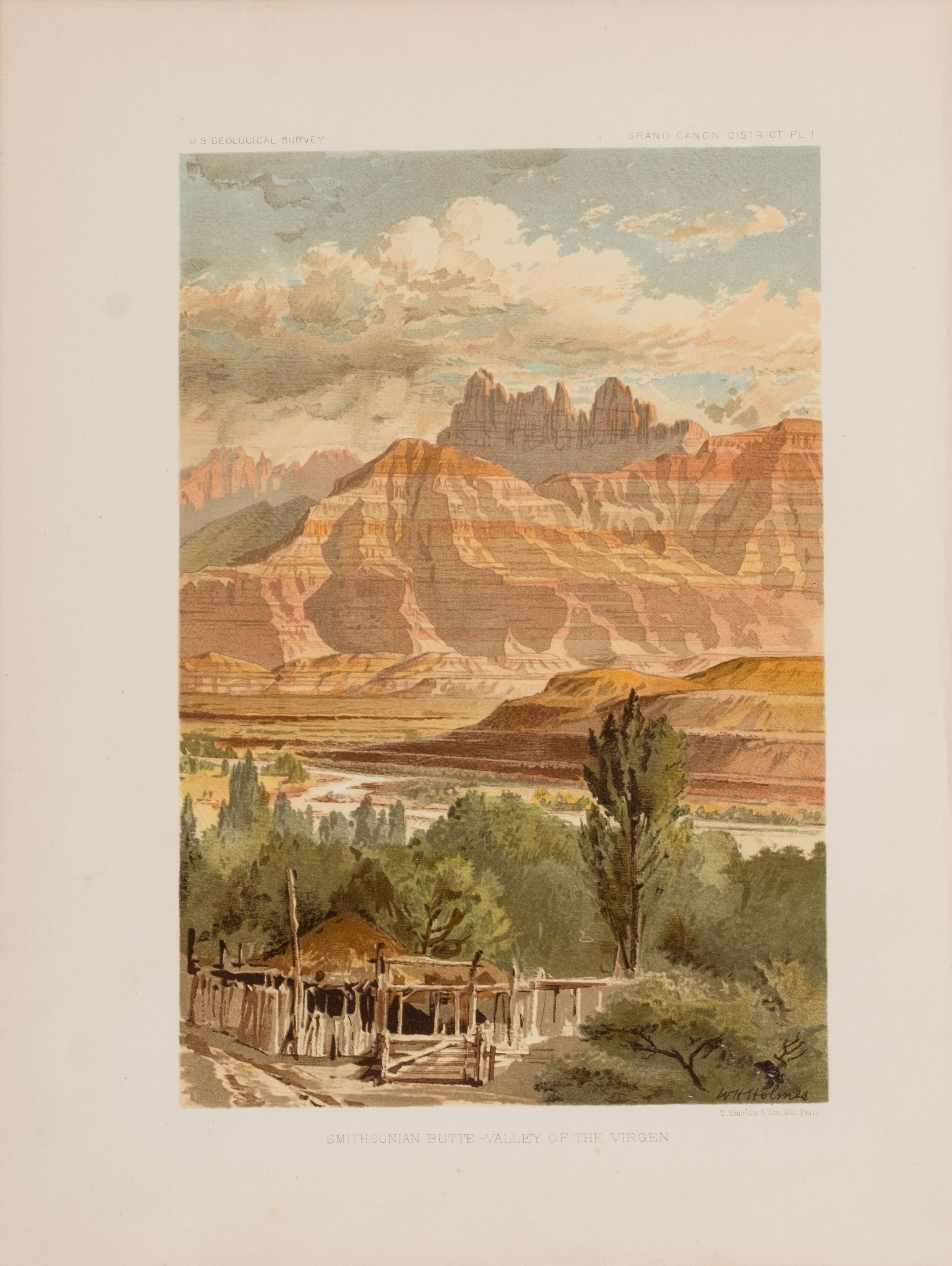 [Americana] Dutton, Clarence Edward. Tertiary History of the Grand Canon District