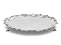 An English Silver Presentation Salver of Ambassadorial Interest