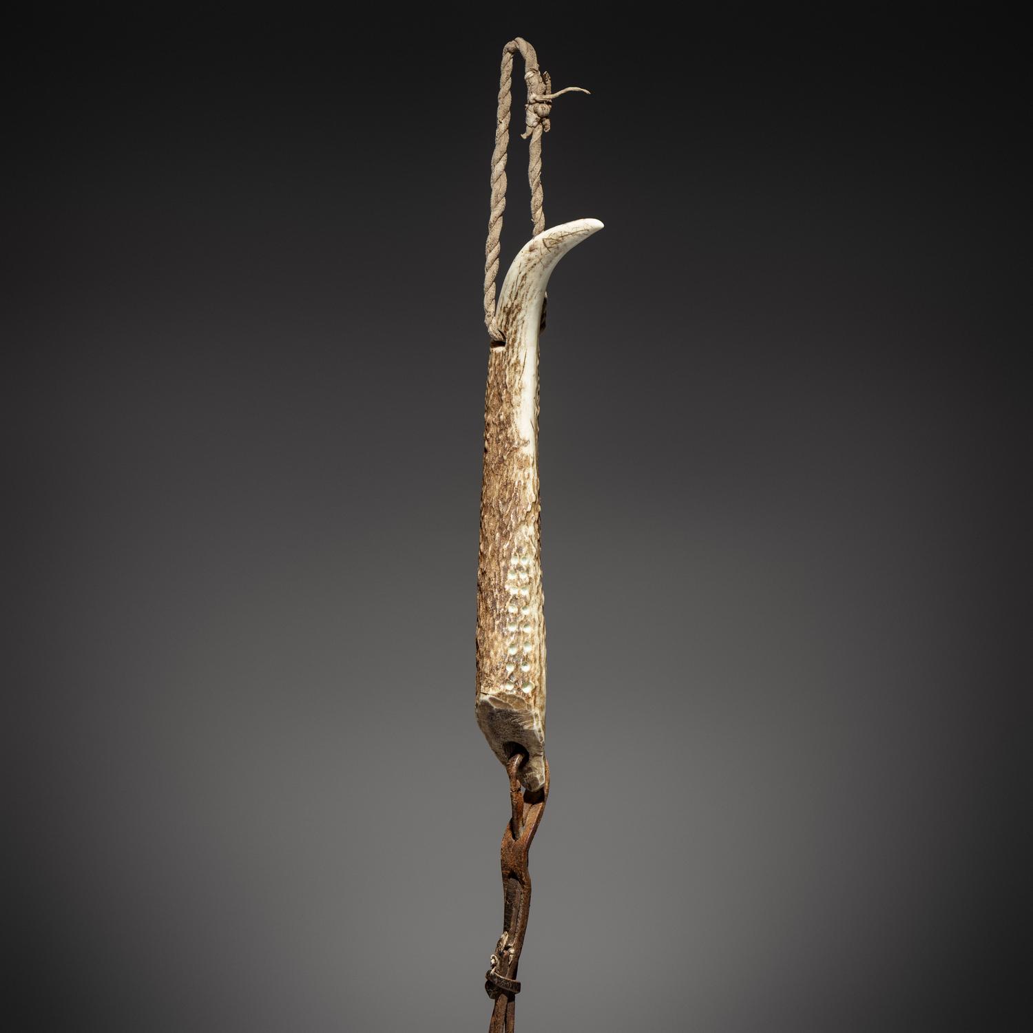 Mescalero Apache Elk Antler Quirt, Published