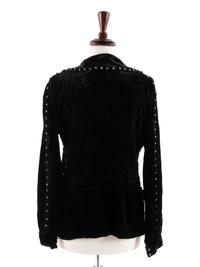 Navajo Velveteen Blouse, with Silver Concha Buttons