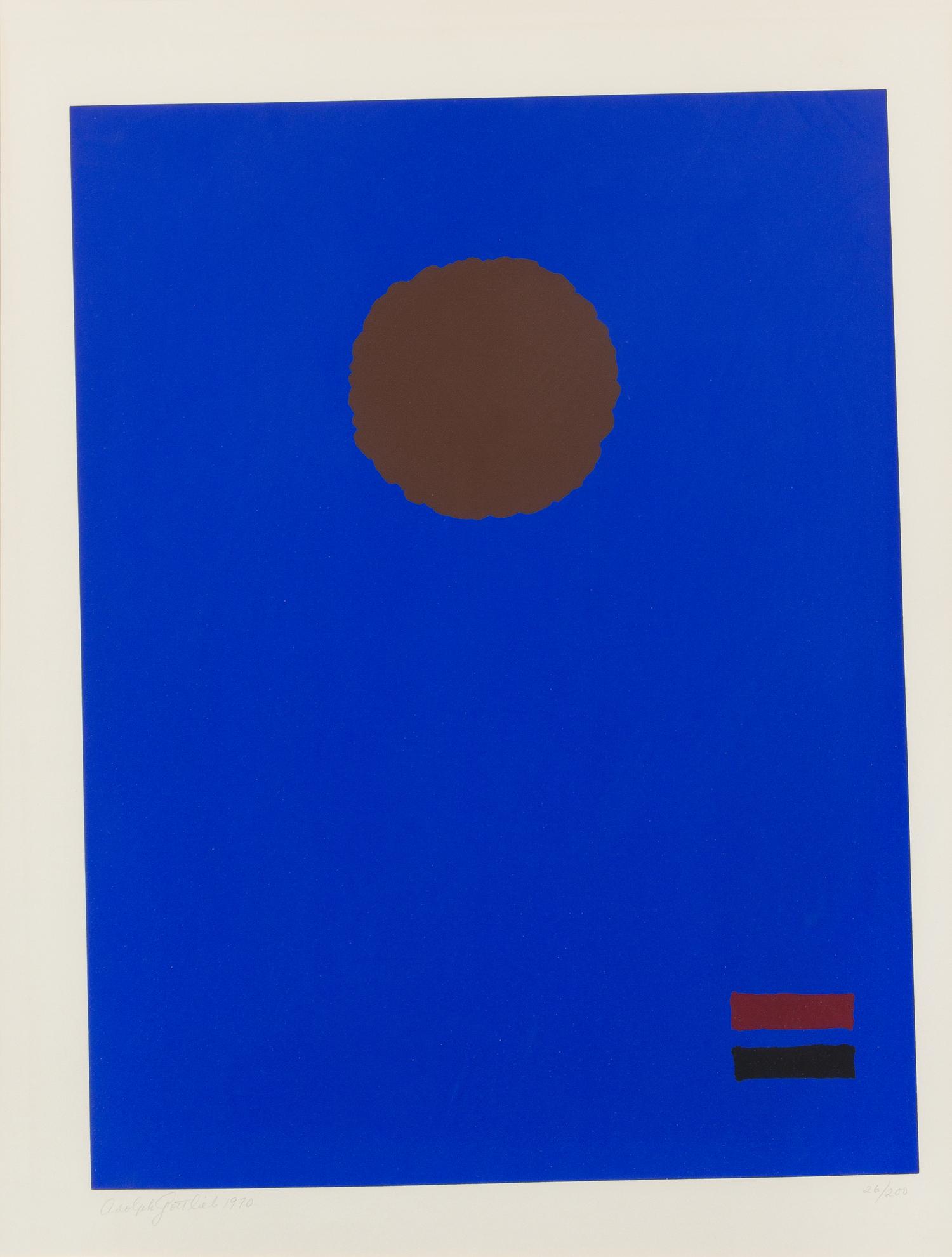 Adolph Gottlieb, (American, 1903-1974), Blue Night, 1970