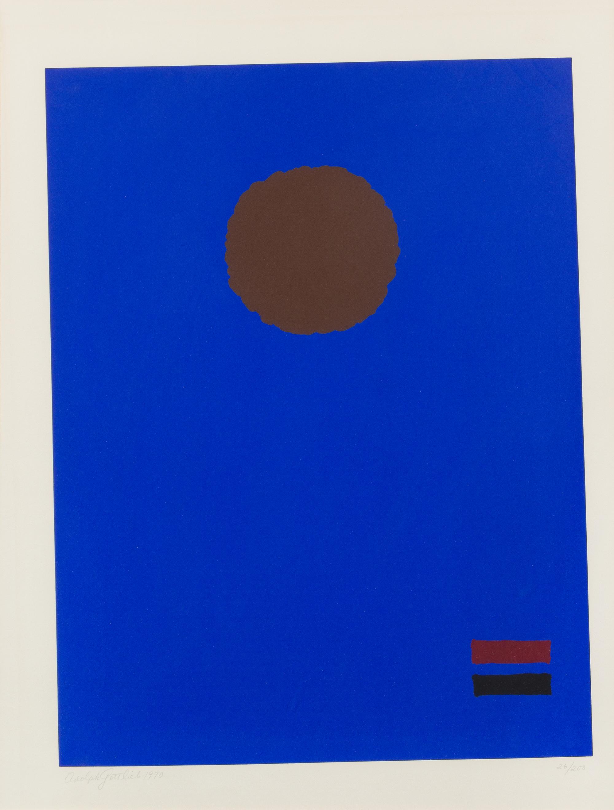 Adolph Gottlieb, (American, 1903-1974), Blue Night, 1970