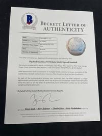A 1975 Cincinnati Reds Big Red Machine Multi-Signed Autograph Baseball (Beckett Authentication Services Letter),