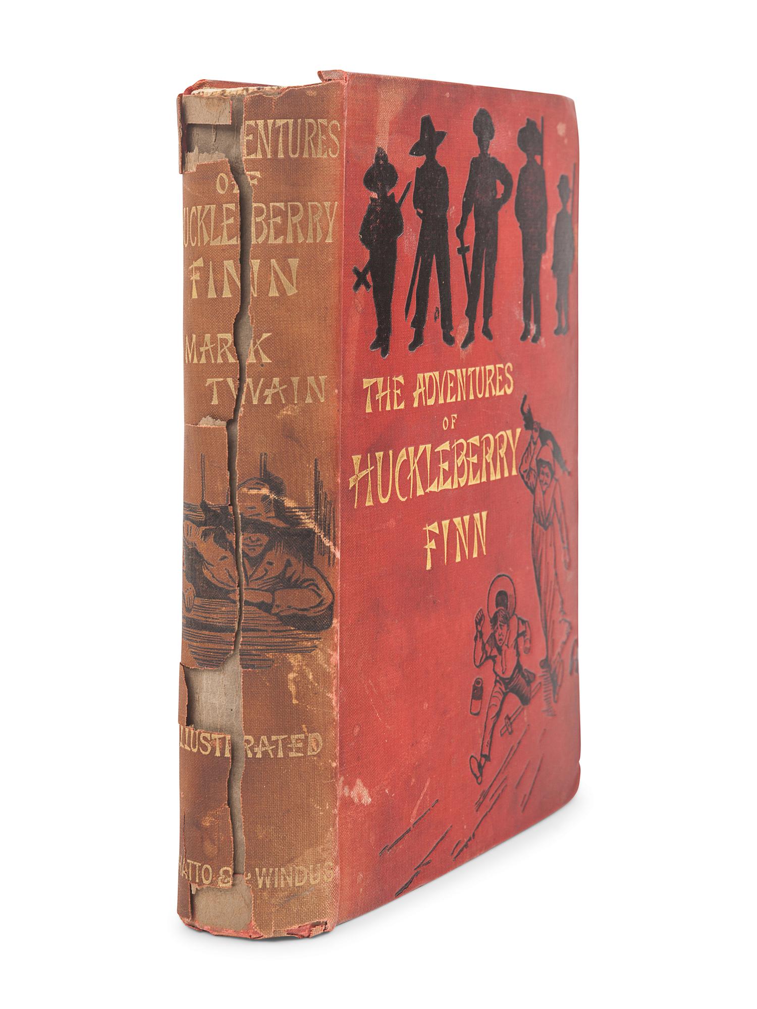 CLEMENS, Samuel ("Mark Twain") (1835-1910). The Adventures of Huckleberry Finn. London: Chatto & Windus, 1884.