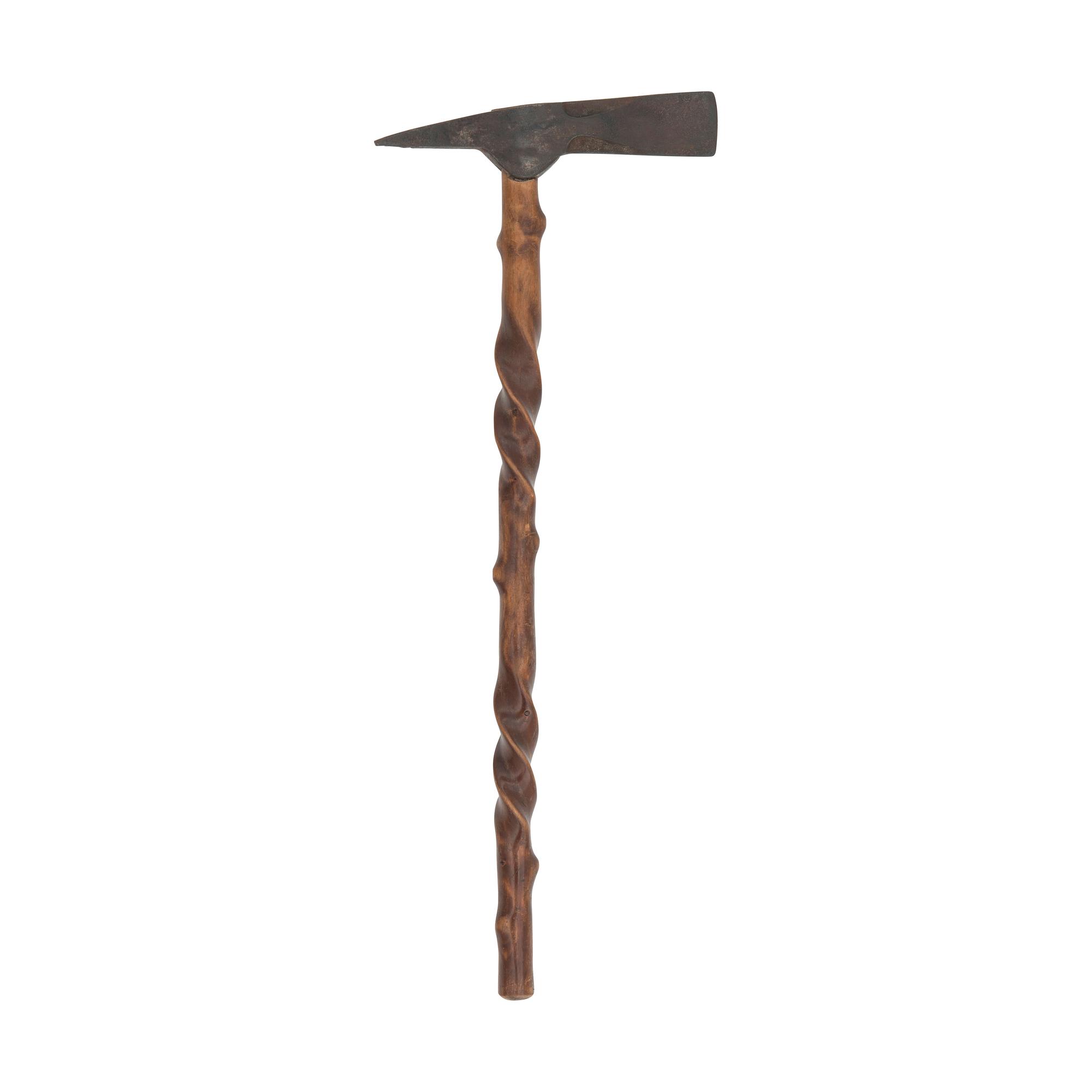 Iron Spike Axe, with Twisted Handle