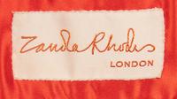 Zandra Rhodes, Painted Silk Dress & Pleated Silk Purse
