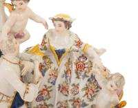 A Meissen Porcelain Figural Group of The Elopement
