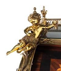 A Louis XV Style Gilt Bronze Mounted Marquetry Bureau à Cylindre