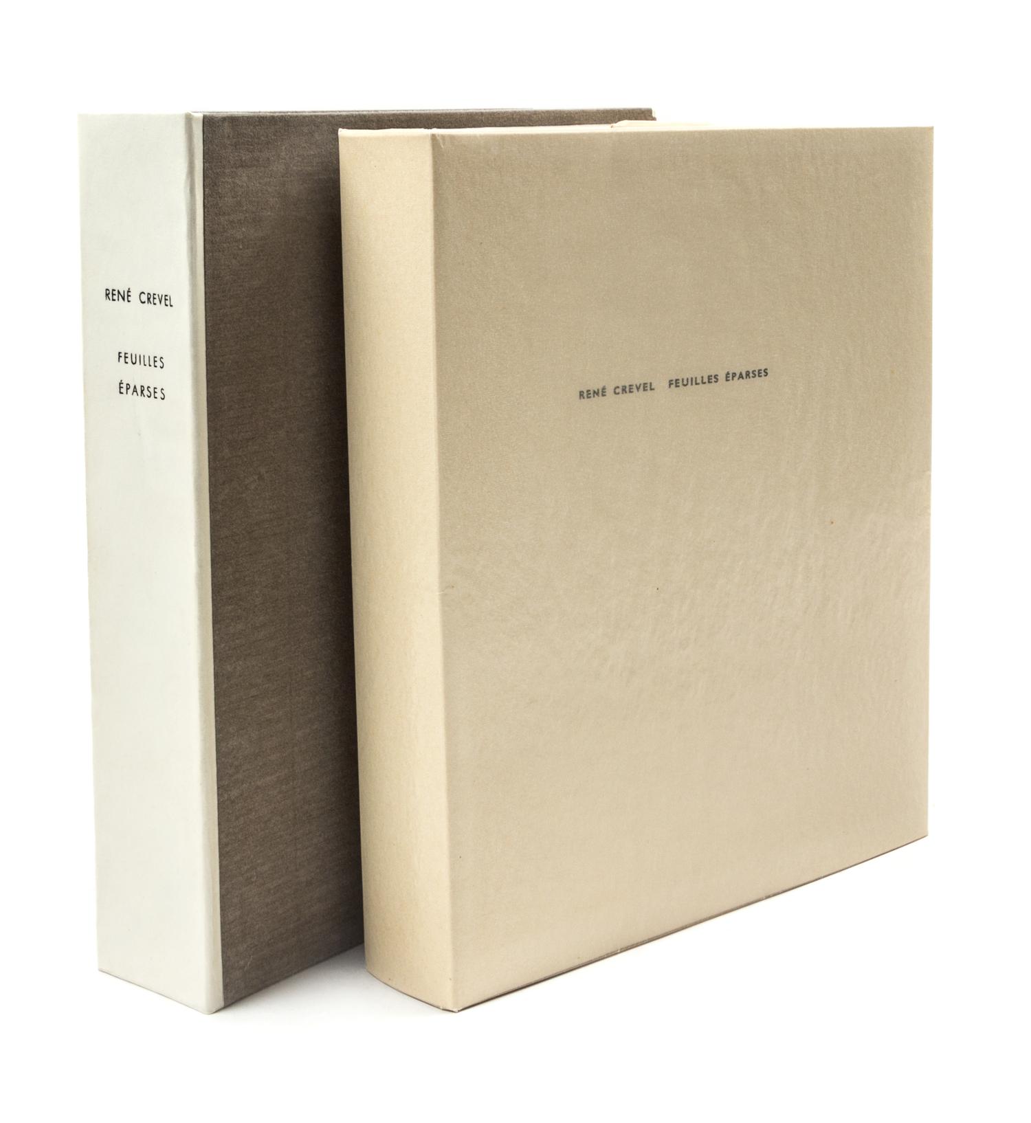 CREVEL, RENE. Feuilles eparses. Paris, 1965. Limited, signed by numerous artists.