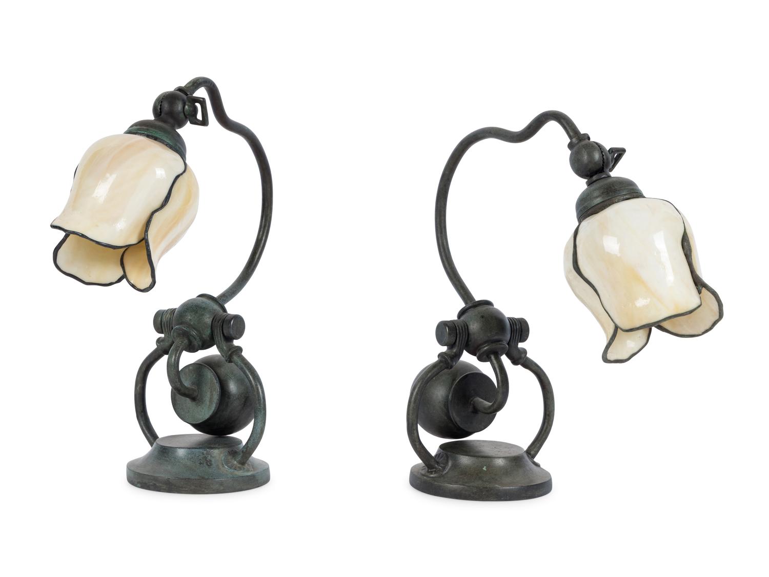 A Pair of Counterbalance Desk Lamps
