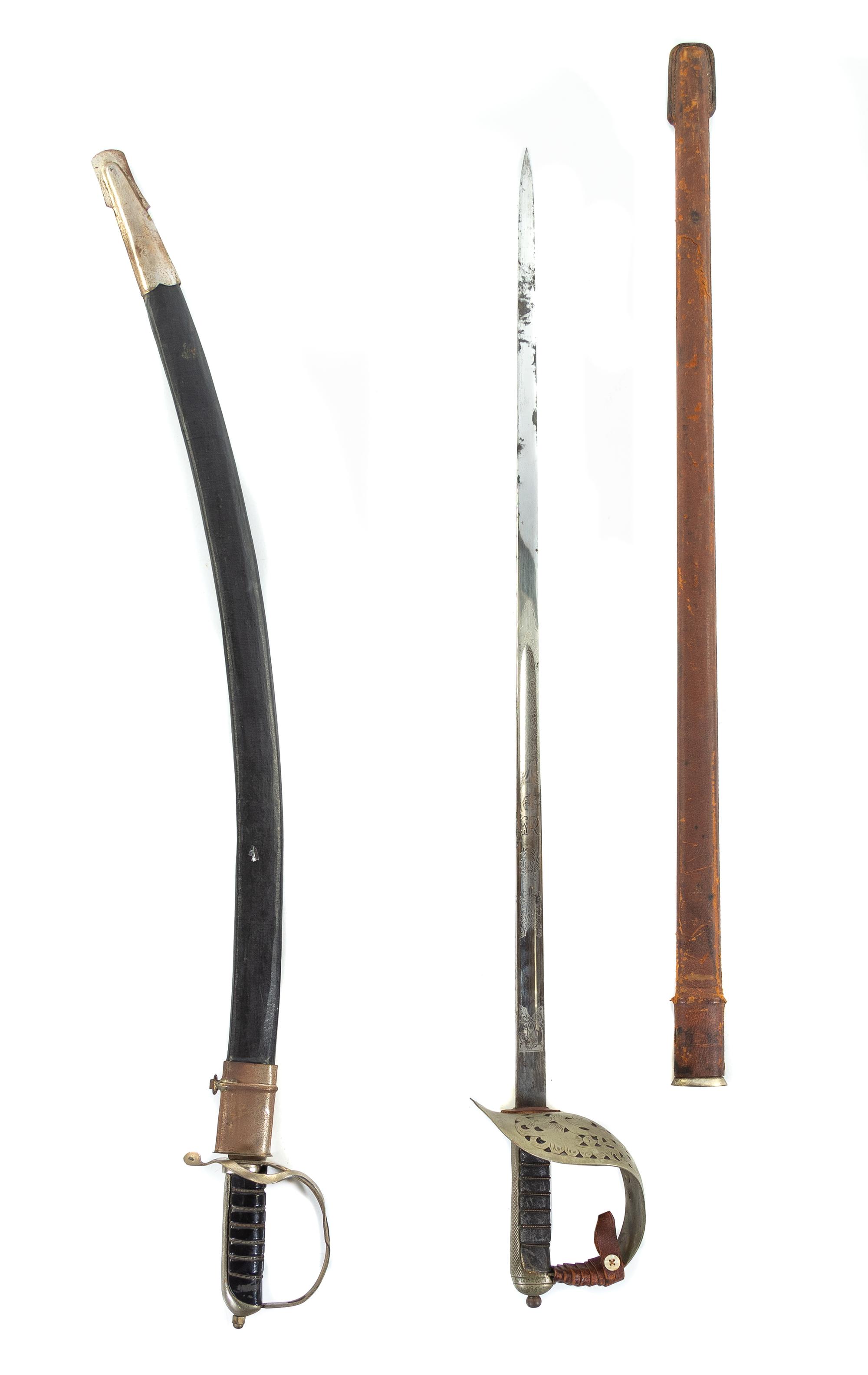 A Collection of Twelve Swords Length of longest 63 inches. — 18TH CENTURY AND LATER