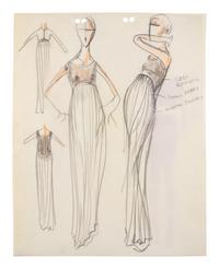 Group of Fifteen Geoffrey Beene Fashion Sketches , by Alfredo Cabrera