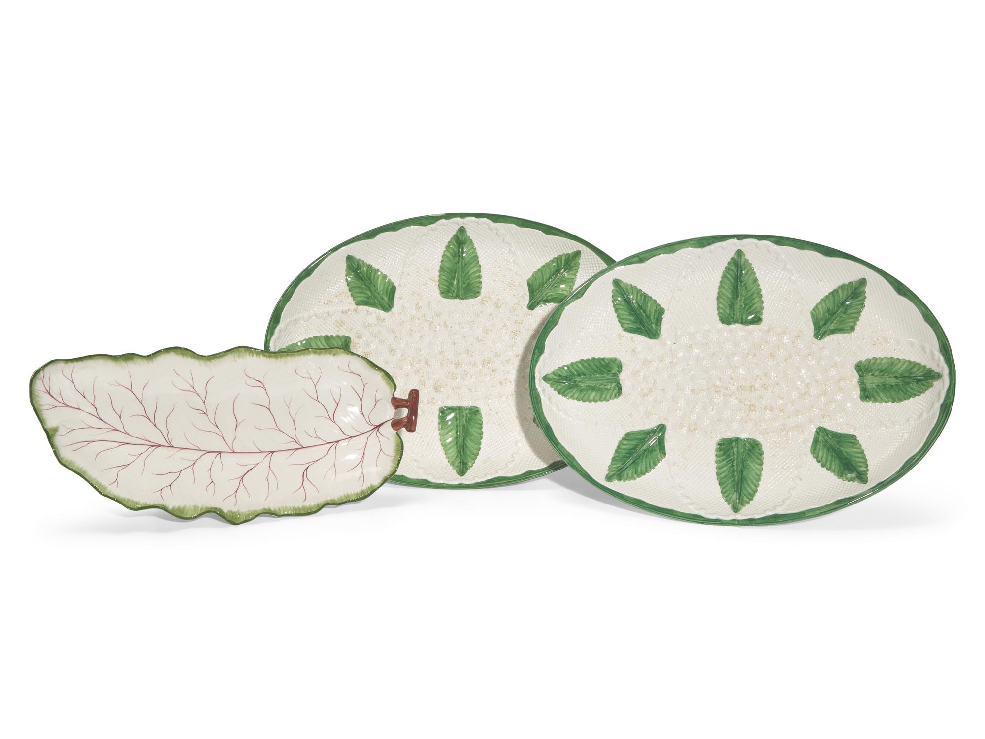 A Group of Italian Handpainted Tablewares Made for Barney's New York