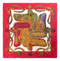 Three Hermès 90cm Silk Scarves