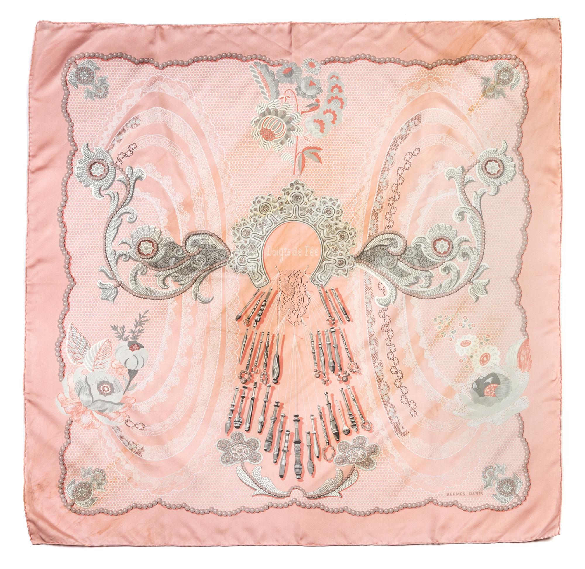 An Hermes Silk Scarf, 35 x 35 inches.