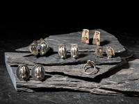 Southwestern-style Silver Clip Earrings, PLUS