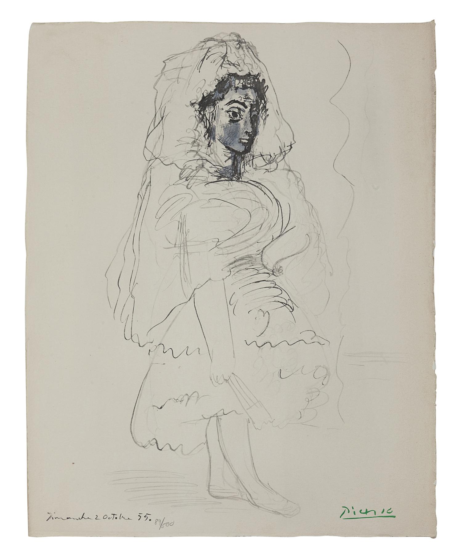 La Flute Double (incomplete portfolio of 14 prints housed in original cloth clamshell box with text by Helene Parmelin)