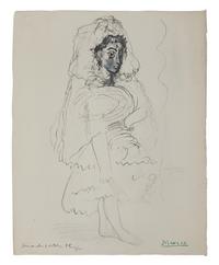 La Flute Double (incomplete portfolio of 14 prints housed in original cloth clamshell box with text by Helene Parmelin)