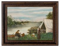 American School 20th Century, Fishing in the Adirondacks