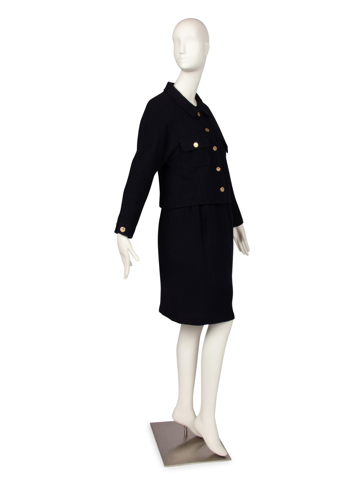 Two Chanel Skirt Suits: One Three Piece, One Two Piece, c. 1984