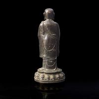 A Chinese bronze figure of a lohan 羅漢銅造像 Ming dynasty ?
