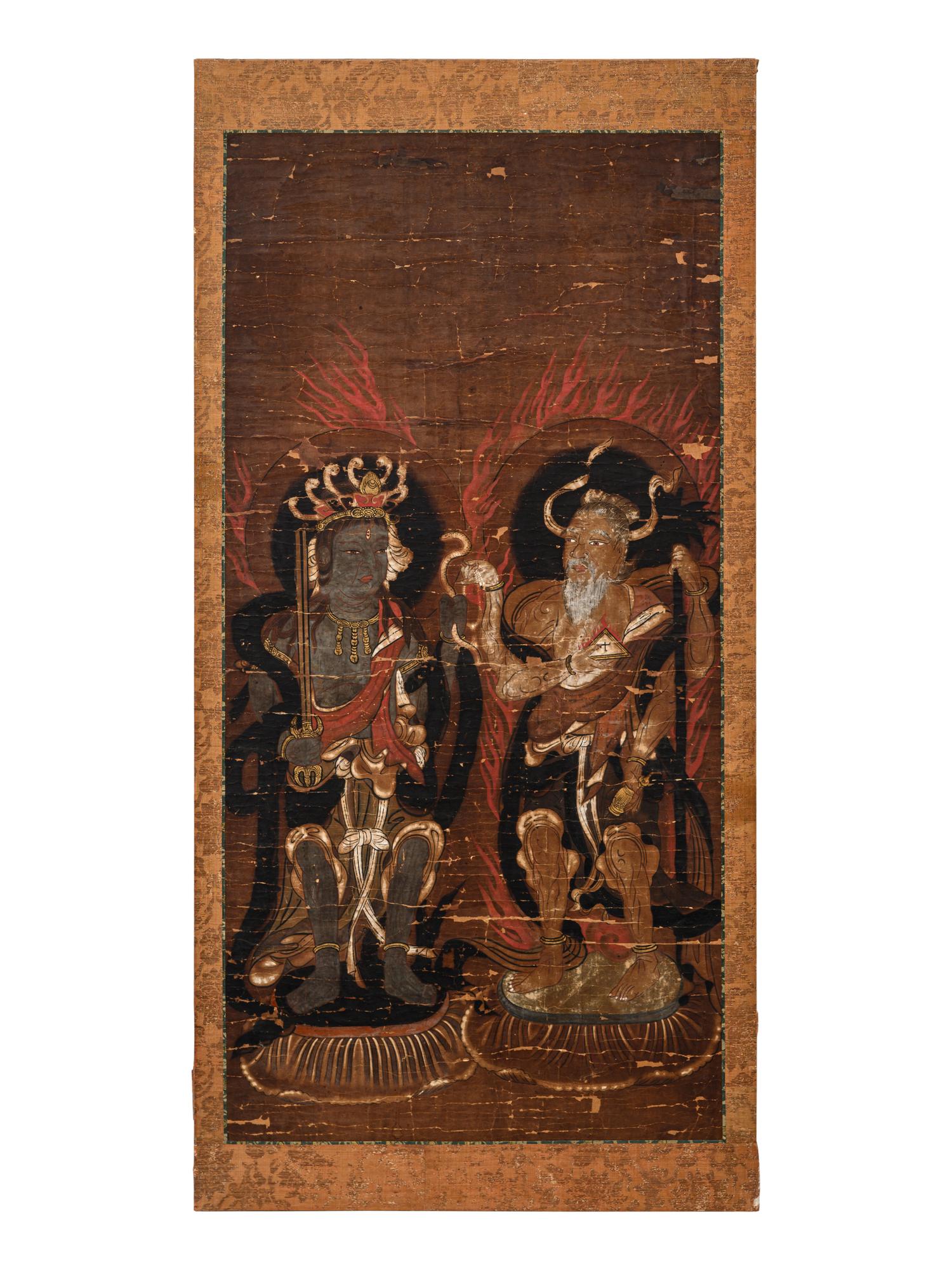 A Set of Six Japanese 'Buddhist' Paintings