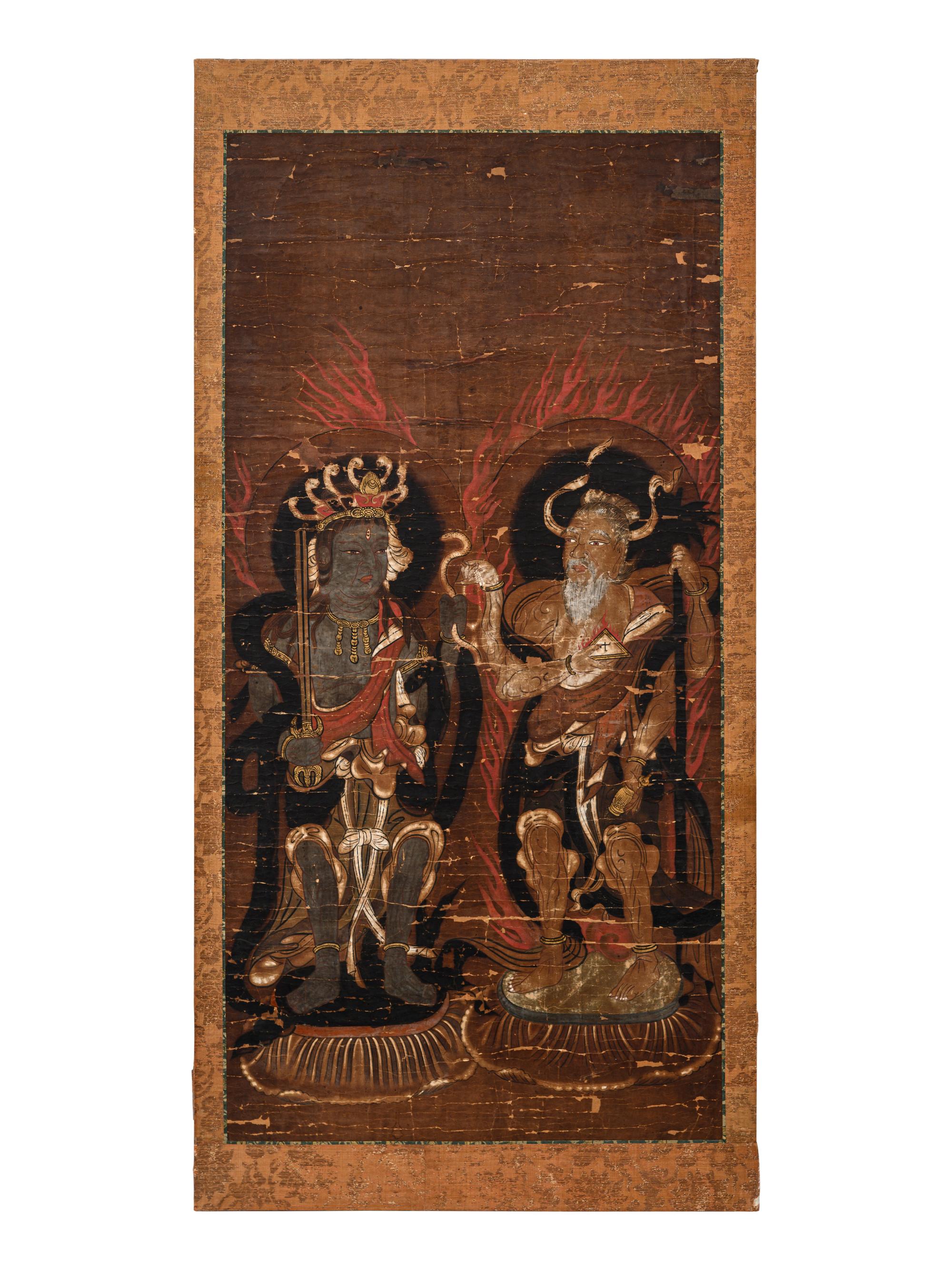 A Set of Six Japanese 'Buddhist' Paintings