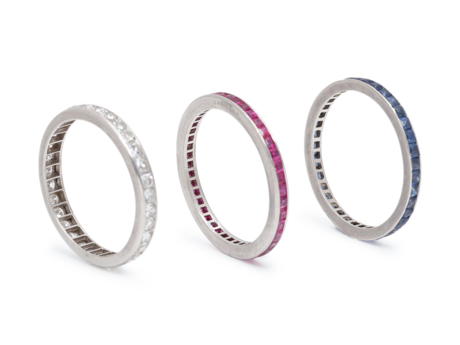 COLLECTION OF ETERNITY BANDS