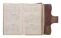 [CIVIL WAR] -- [QUANTRILL'S RAIDERS]. Diary of H.M. McCarty, editor of the Border Star at Westport, Missouri, with entries referencing 1863 clashes between Union soldiers and southern sympathizers, guerilla activity, and Quantrill's Raiders.