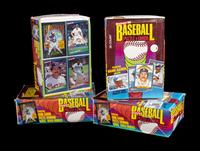 A Collection of 1986 Donruss Baseball Card Wax Boxes (x4)