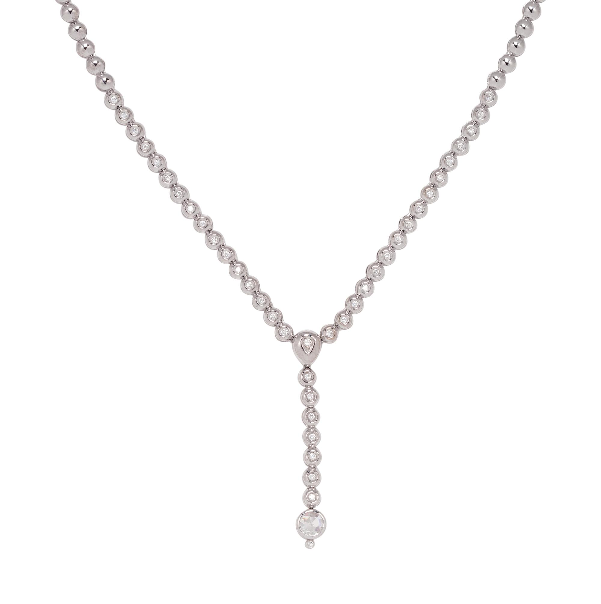 DAMIANI, DIAMOND LARIAT NECKLACE