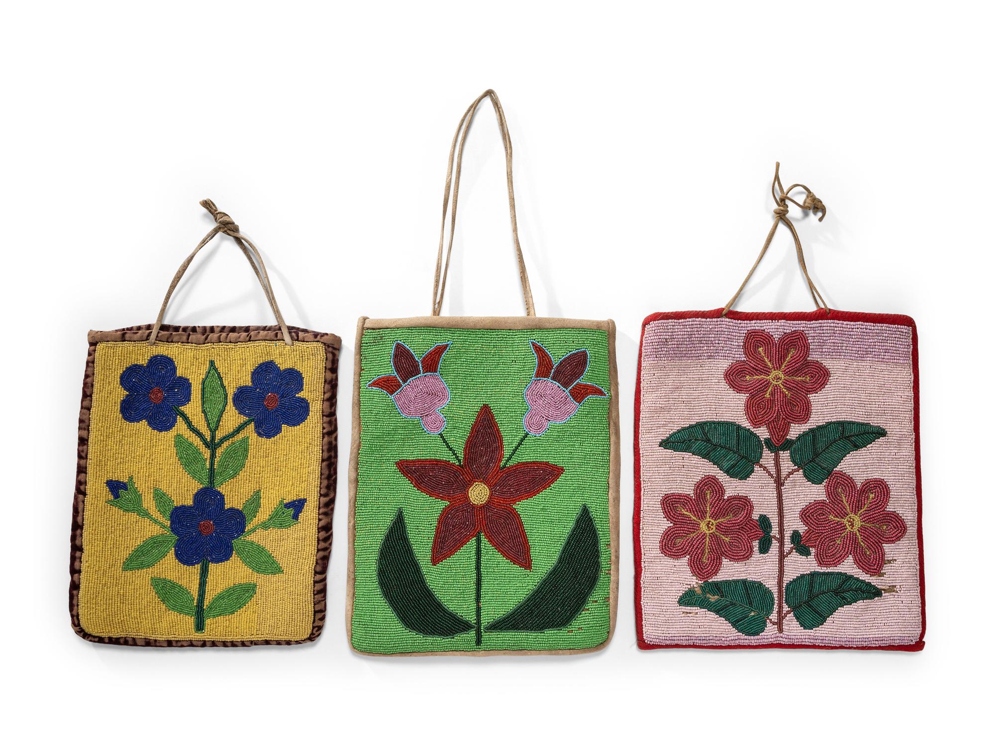 Plateau Beaded Flat Bags, Spring Time