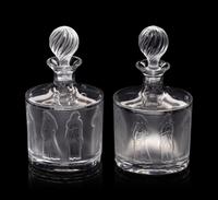 A Pair of Lalique Femmes Decanters