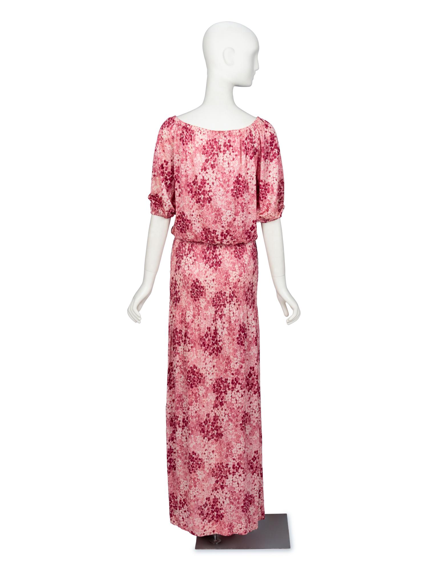 Saint Laurent Rive Gauche, Floral Maxi Dress, 1975