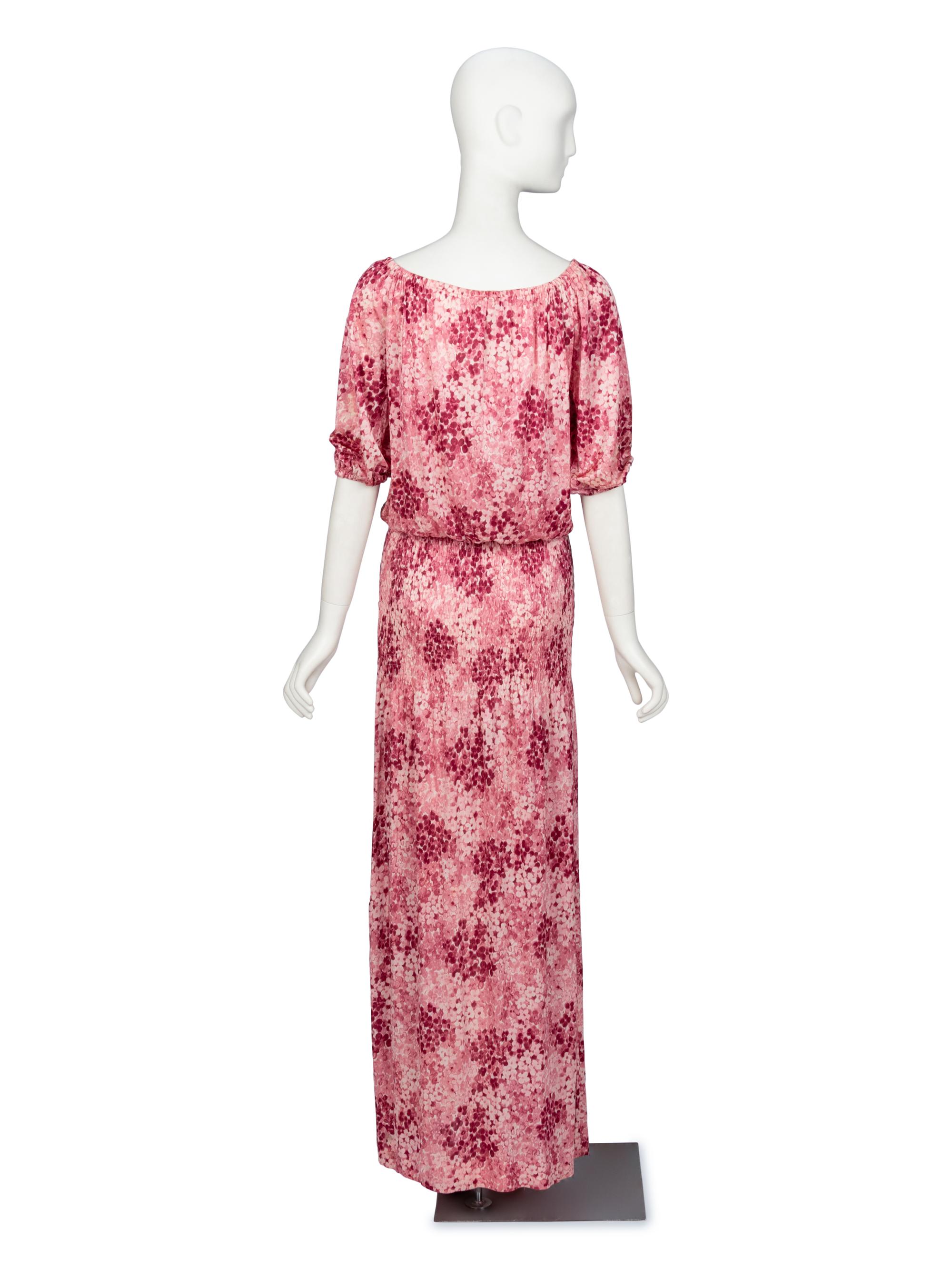 Saint Laurent Rive Gauche, Floral Maxi Dress, 1975