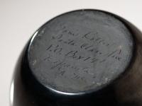 Carved Blackware Pottery Jar