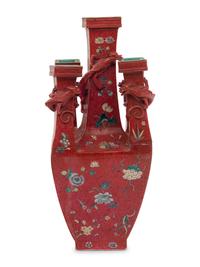 Seven Chinese Porcelain Vases and A Chinese Famille Rose Porcelain Figures
