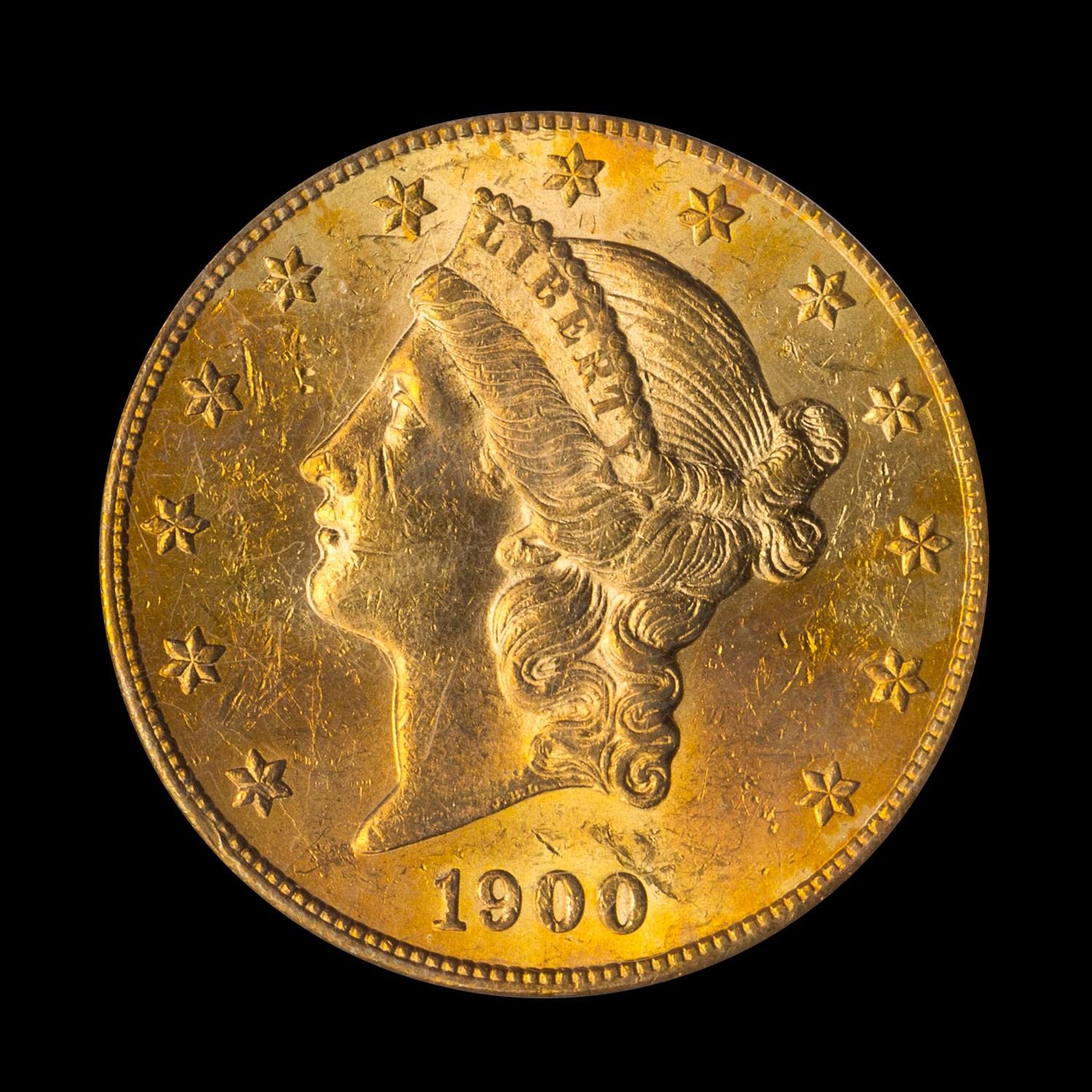 A United States 1900-S Liberty Head $20 Gold Coin