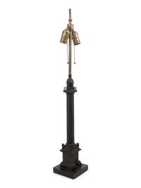 A Grand Tour Bronze Vendome Column Mounted as a Lamp