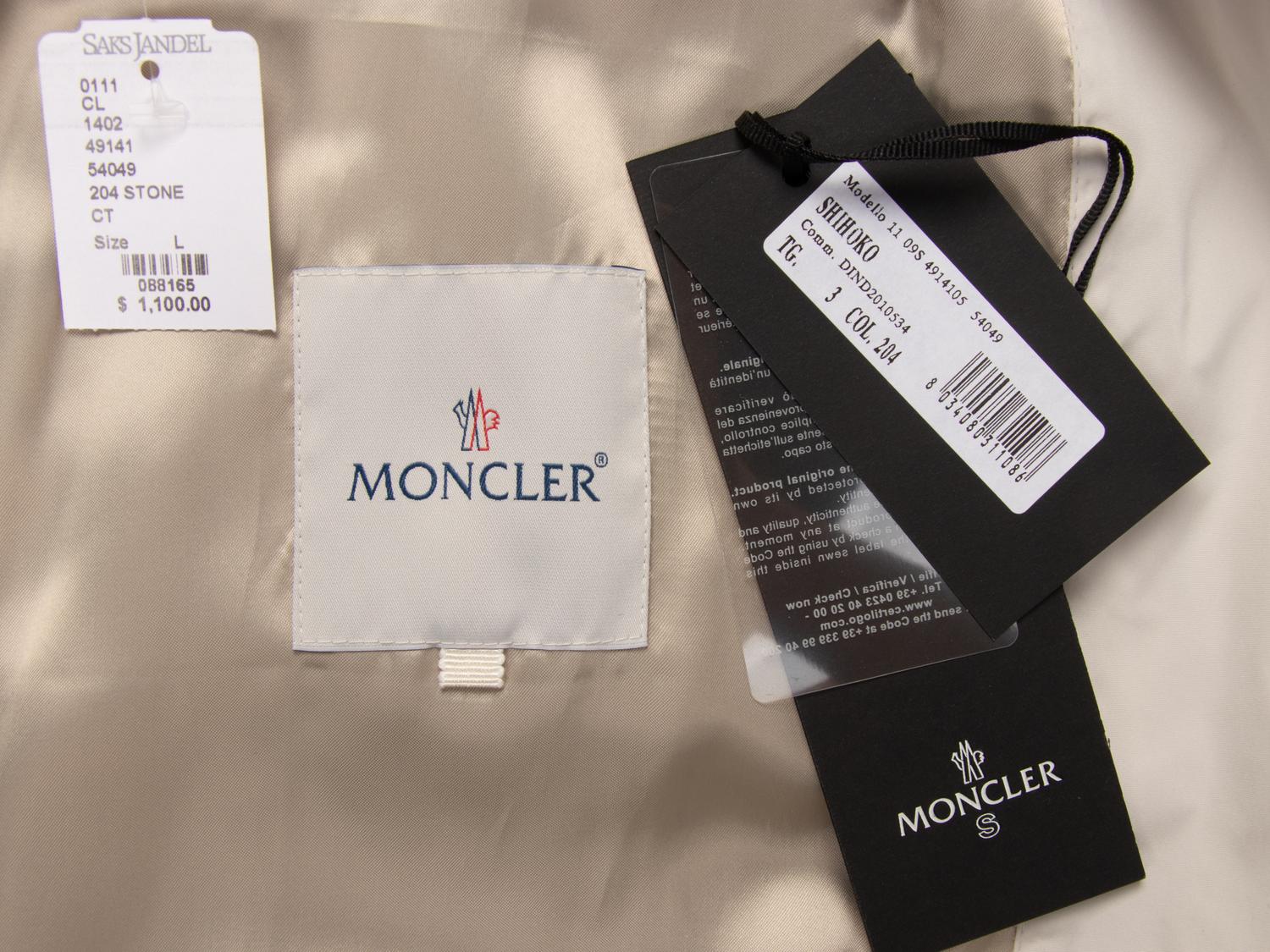 Moncler x Sacai, Cape-Back Trench Coat NWT