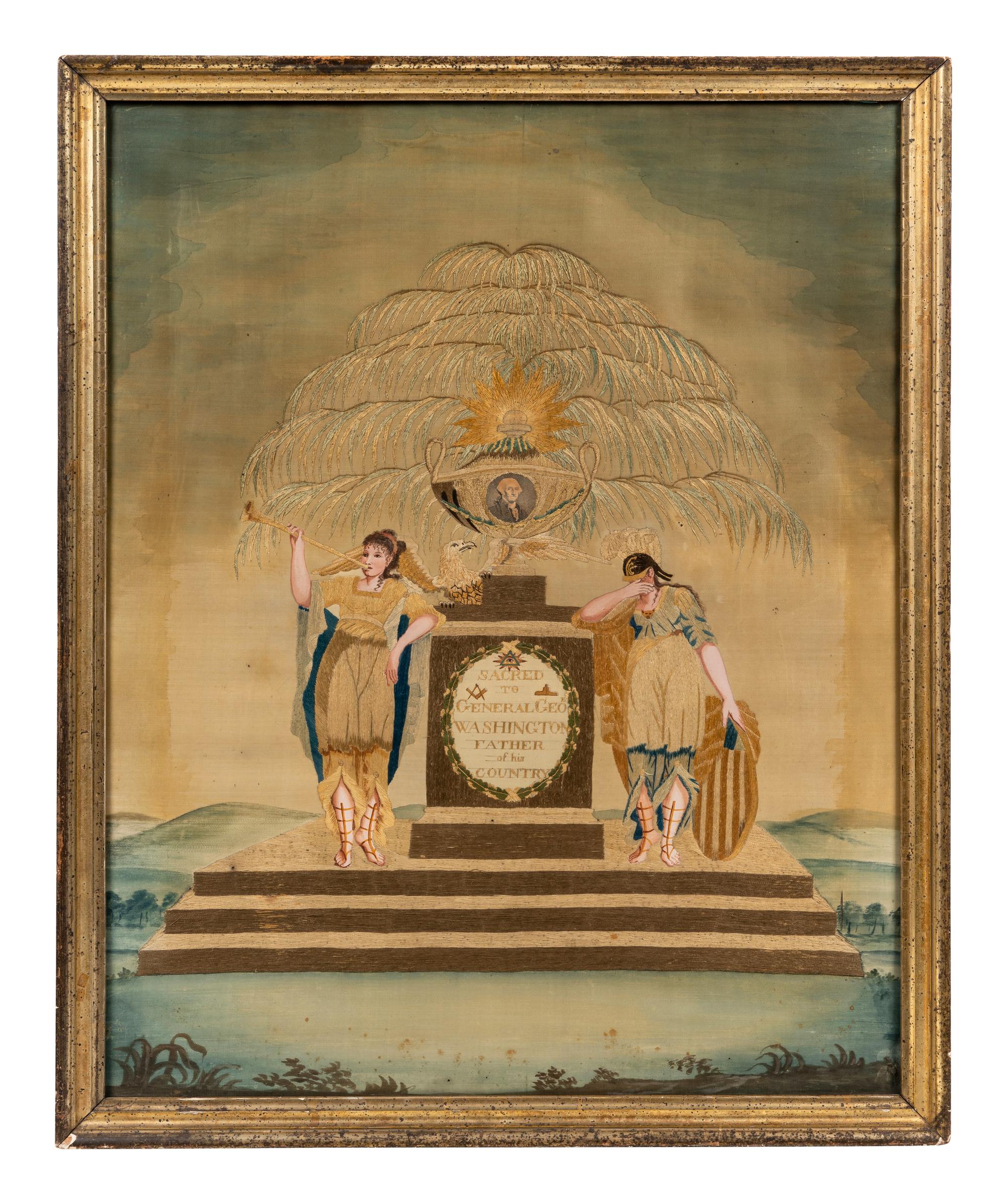 An American Embroidered Panel