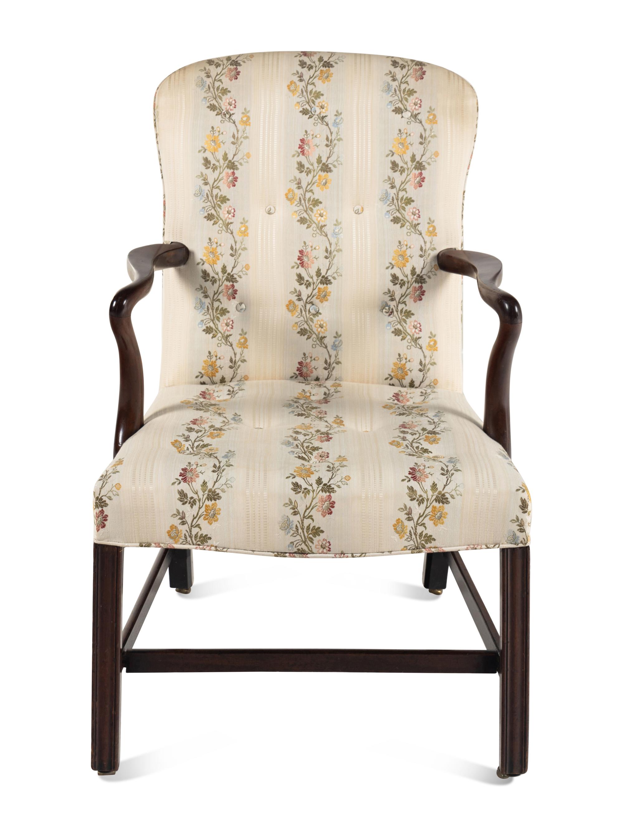 An English Mahogany Lolling Chair