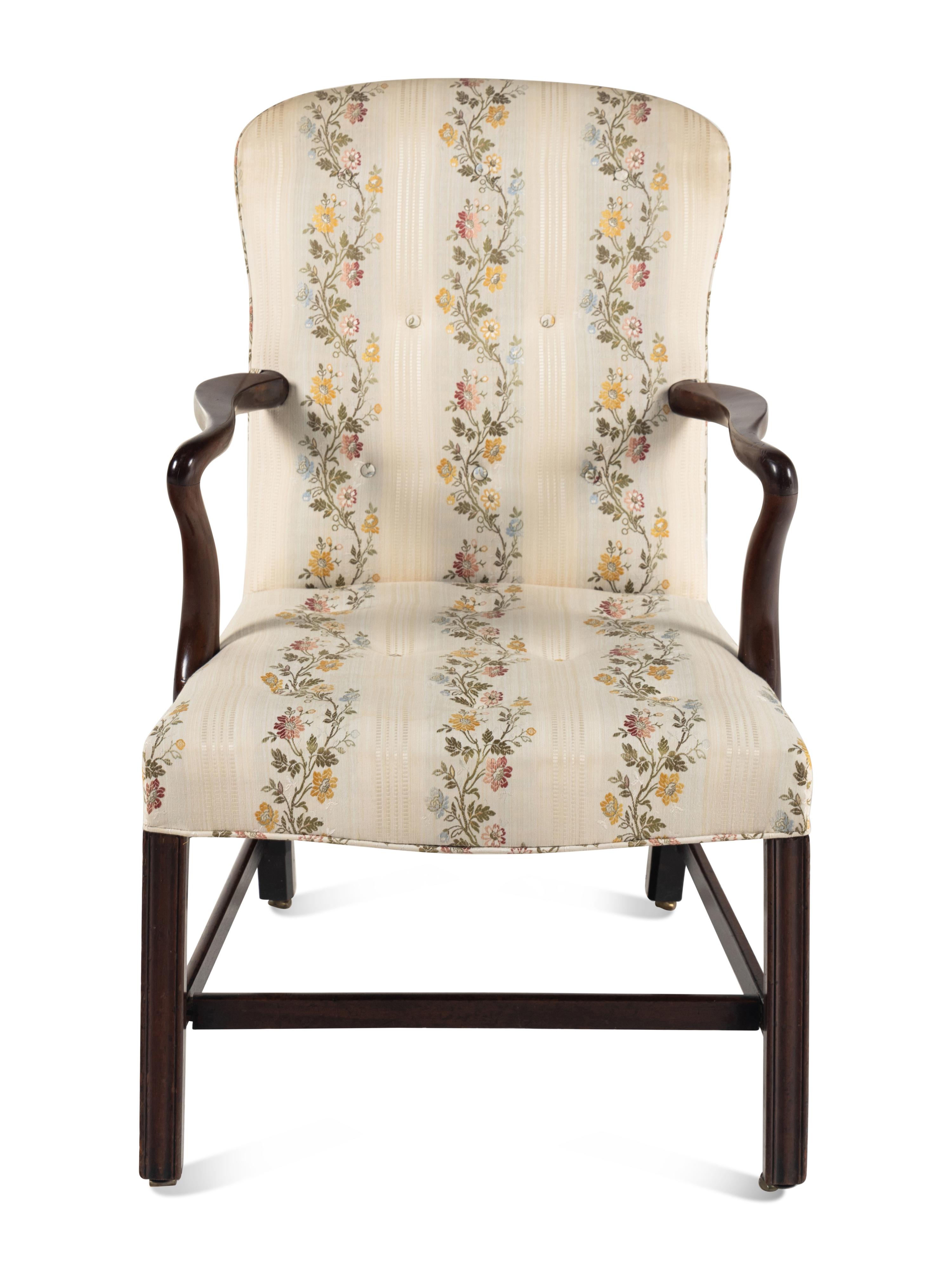 An English Mahogany Lolling Chair
