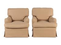A Pair of George Smith Upholstered Armchairs