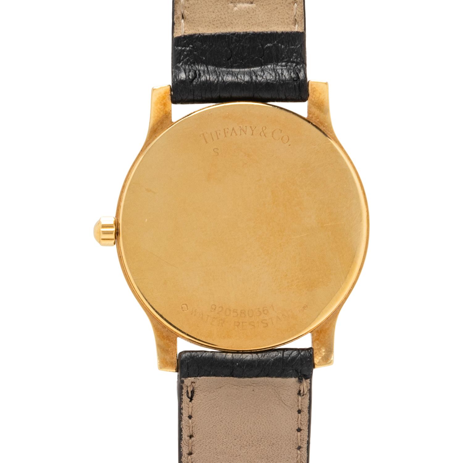 TIFFANY & CO., YELLOW GOLD 'CORDIS' WATCH