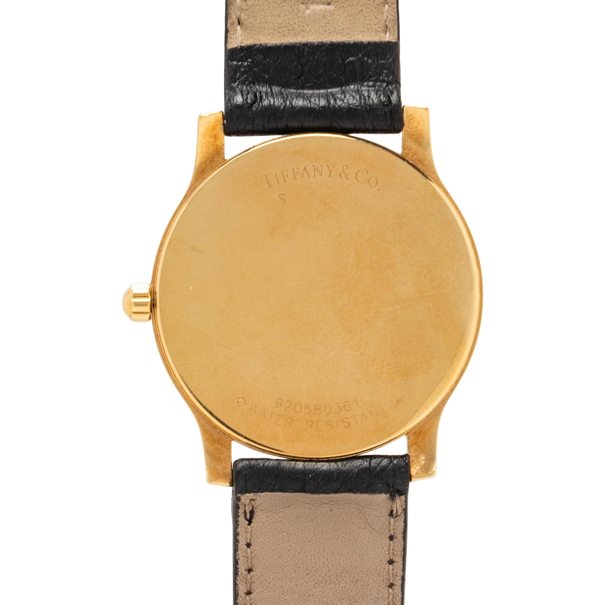 TIFFANY & CO., YELLOW GOLD 'CORDIS' WATCH